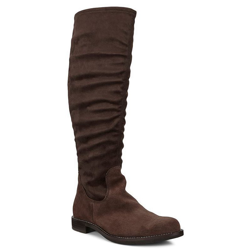 Botas A Media Pierna Ecco Sartorelle 25 Para Mujer,Marrones,104269-WZJ